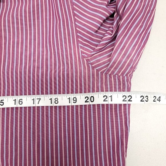 Hugo Boss Mens Striped Long Sleeve Button Down Shirt Size 16.5 Multicolor - Picture 3 of 10